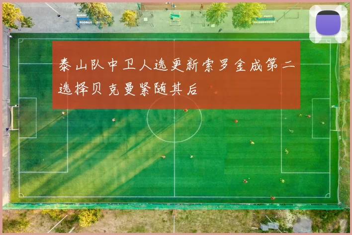 泰山队中卫人选更新索罗金成第二选择贝克曼紧随其后